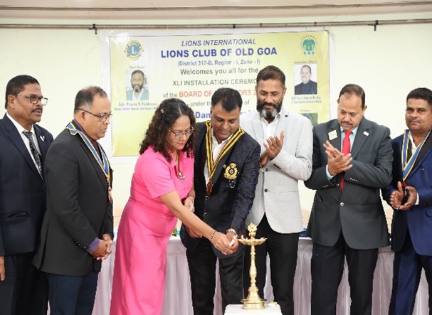 Held 41st Installation Ceremony of LC Old Goa.