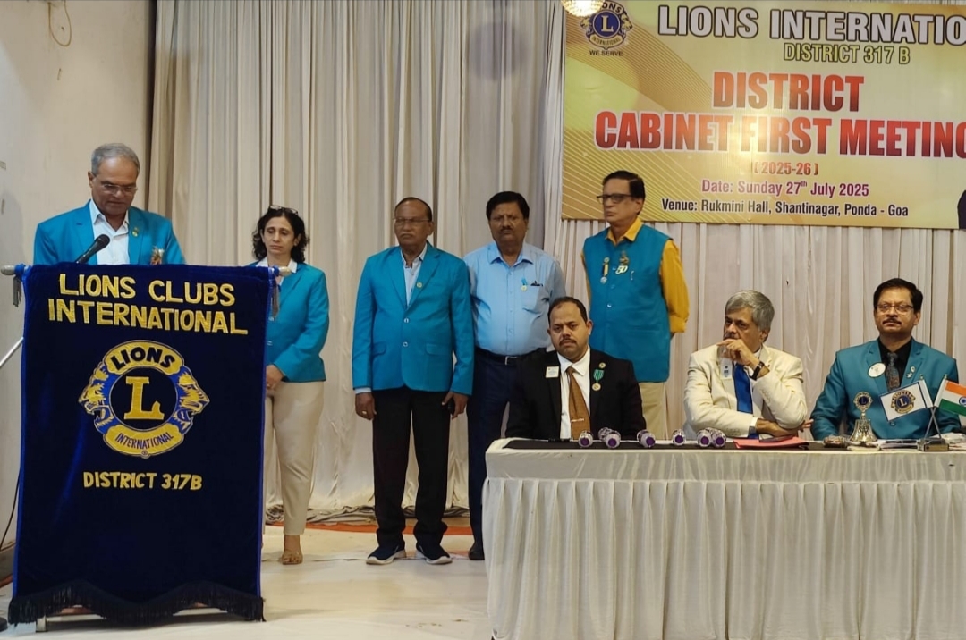 Zone Chairperson MJF Lion Richard Pinto and 3 DCs and one Member attended the 1st District CZone Chairperson MJF Lion Richard Pinto and 3 DCs and one Member attended the 1st District Cabinet Meeting held in Pondaabinet Meeting held in Ponda