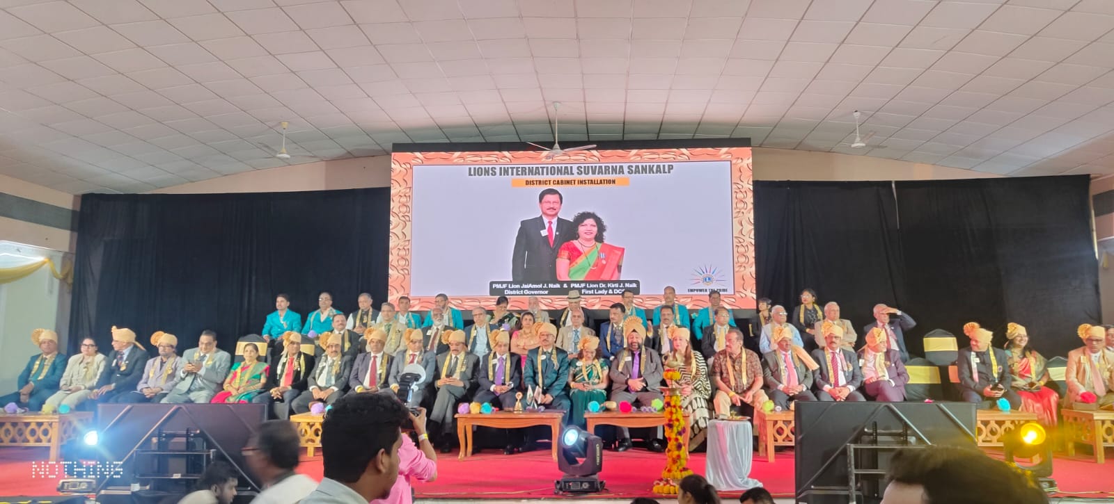 PARTICIPATED IN DISTRICT CABINET INSTALLATION.