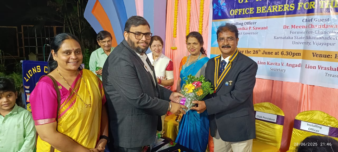 ATTENDED INSTALLATION CEREMONY OF LIONS CLUB OF DHARWAD