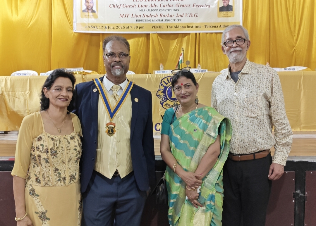 Members of Lions Club of Panjim attended the BOD Installation Ceremony of Lions Club of Aldona 