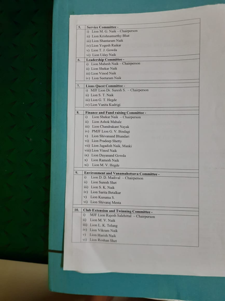 Administrative and Activity Committees