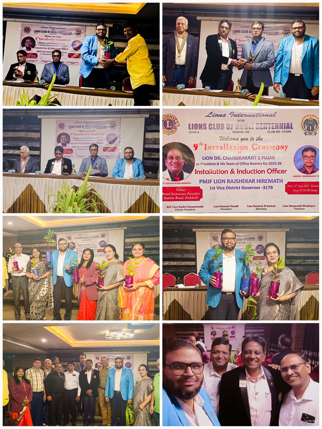 Installation of lions club of hubli centennial 2025 _26