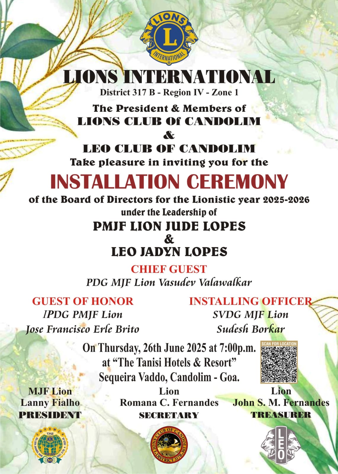 INSTALLATION LC CANDOLIM