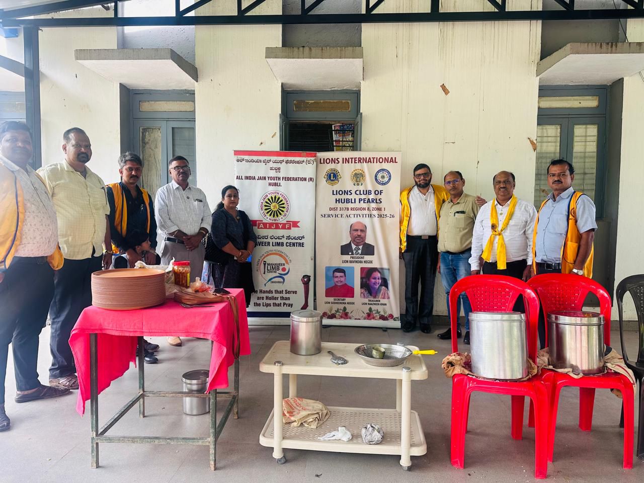 AS RC I WAS INVITED TO SERVICE ACTIVITY OF HUBLI PEARLS - HUNGER PROGRAM