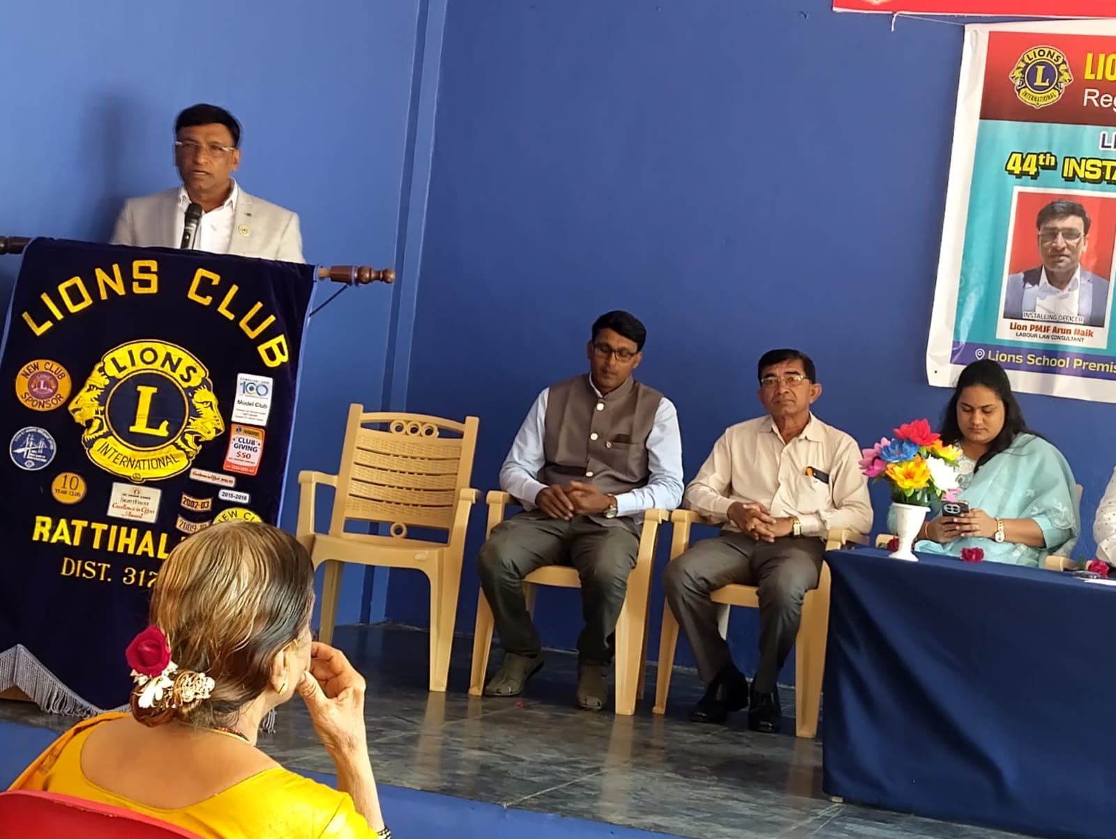 Participation of lions club ,rattihalli innstalkation