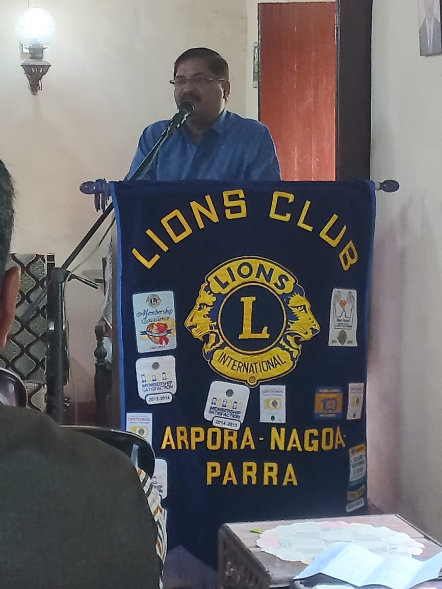 Attended BOD Installation ceremony of Lion's club of Arpora-Nagao-Parra