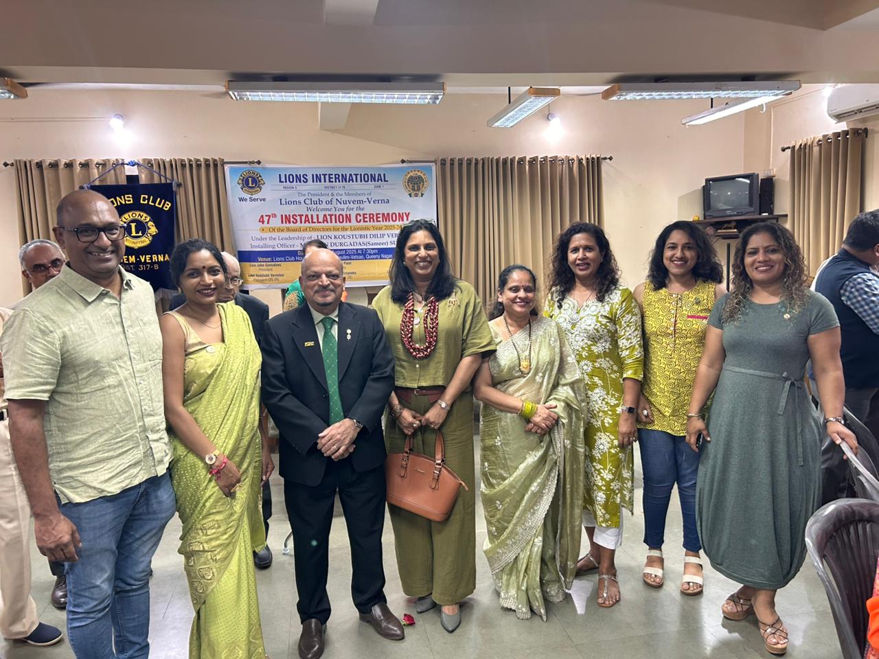 Attended Club Installation of Lions club of Nuvem Verna