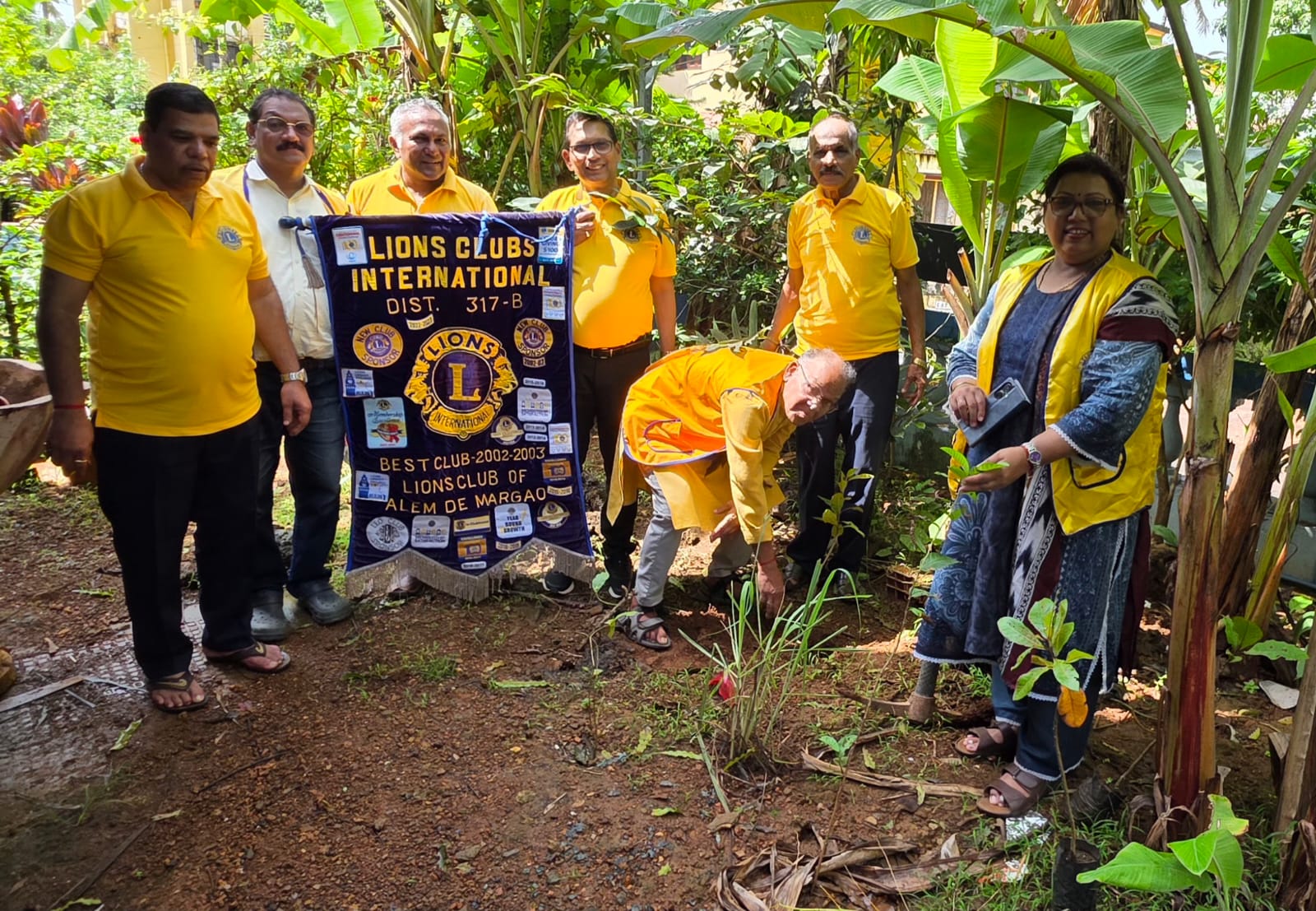 Tree Plantation at Matruchaya orphanage for Girls in Margao Goa 