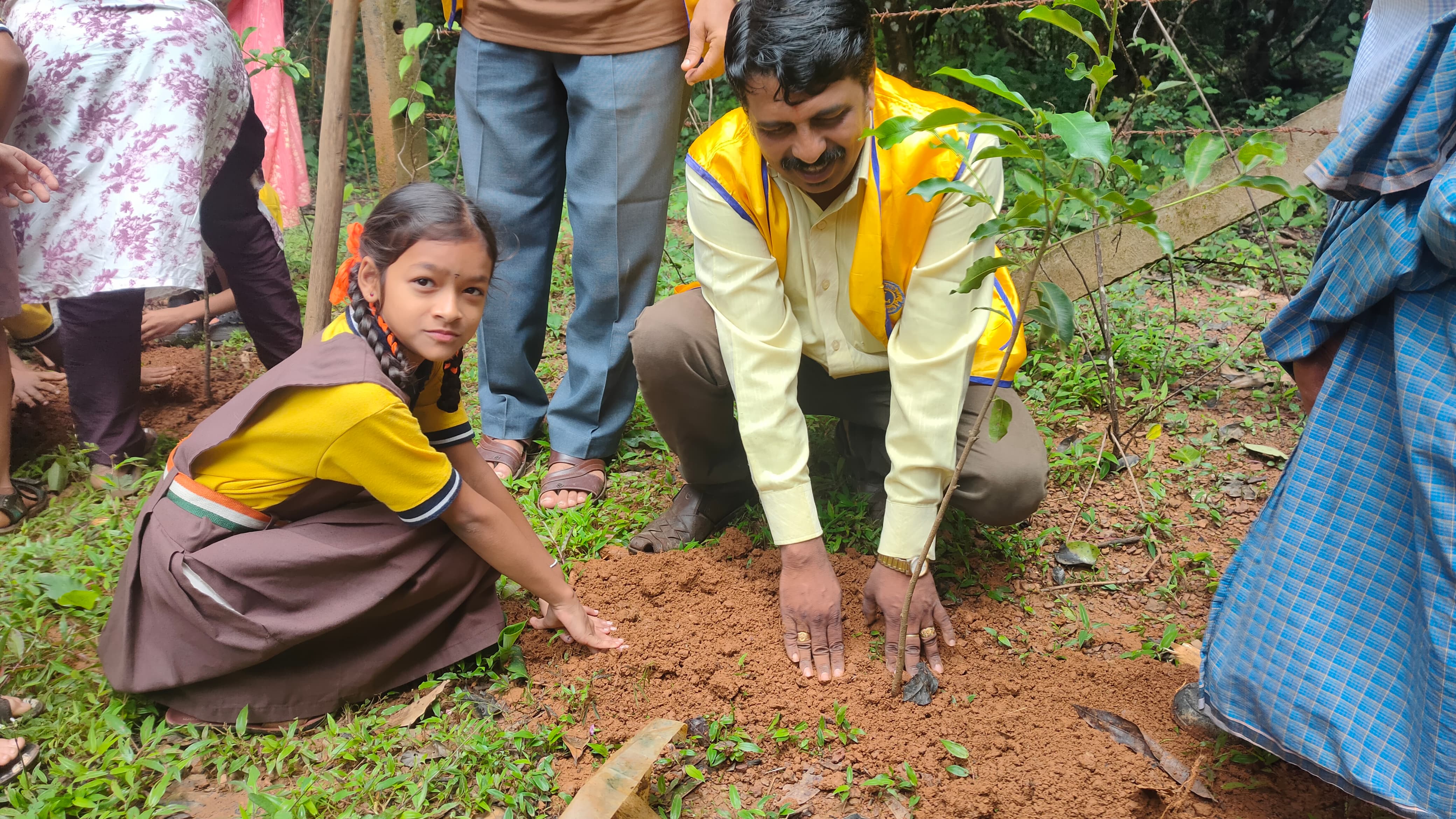PLANTING TREE AT RURAL GOVERNMENT SCHOOL