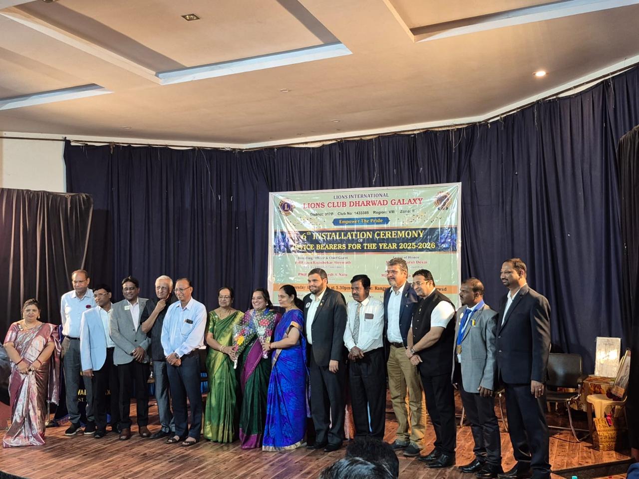 Attended Installation Ceremony of Lions Club of Dharwad Galaxy