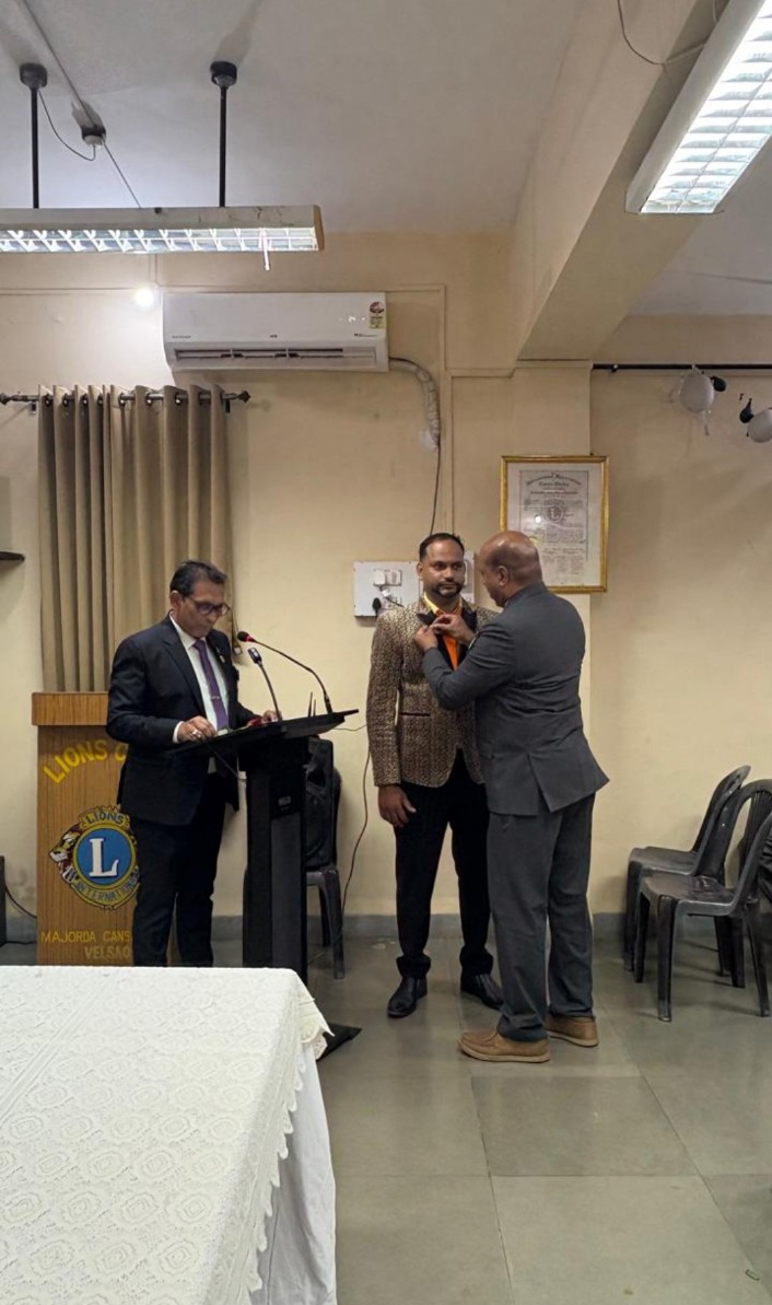 Installation ceremony of Lions club of Nuvem Verna 