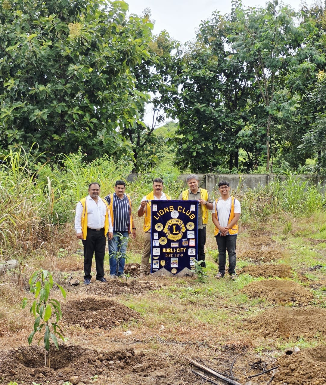 The Lions Club of Hubli City successfully organized a Tree Plantation Drive on 2nd August 2025 at 1:00 PM at Reliable Services, Chalmatti, Hubli.