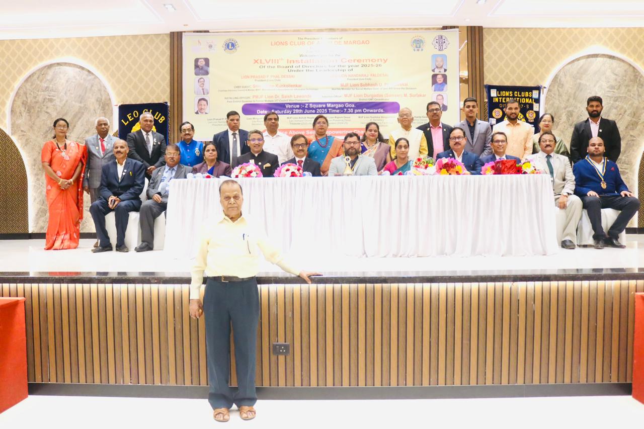 Attended our Club Installation Lions club of Alem De Margao 