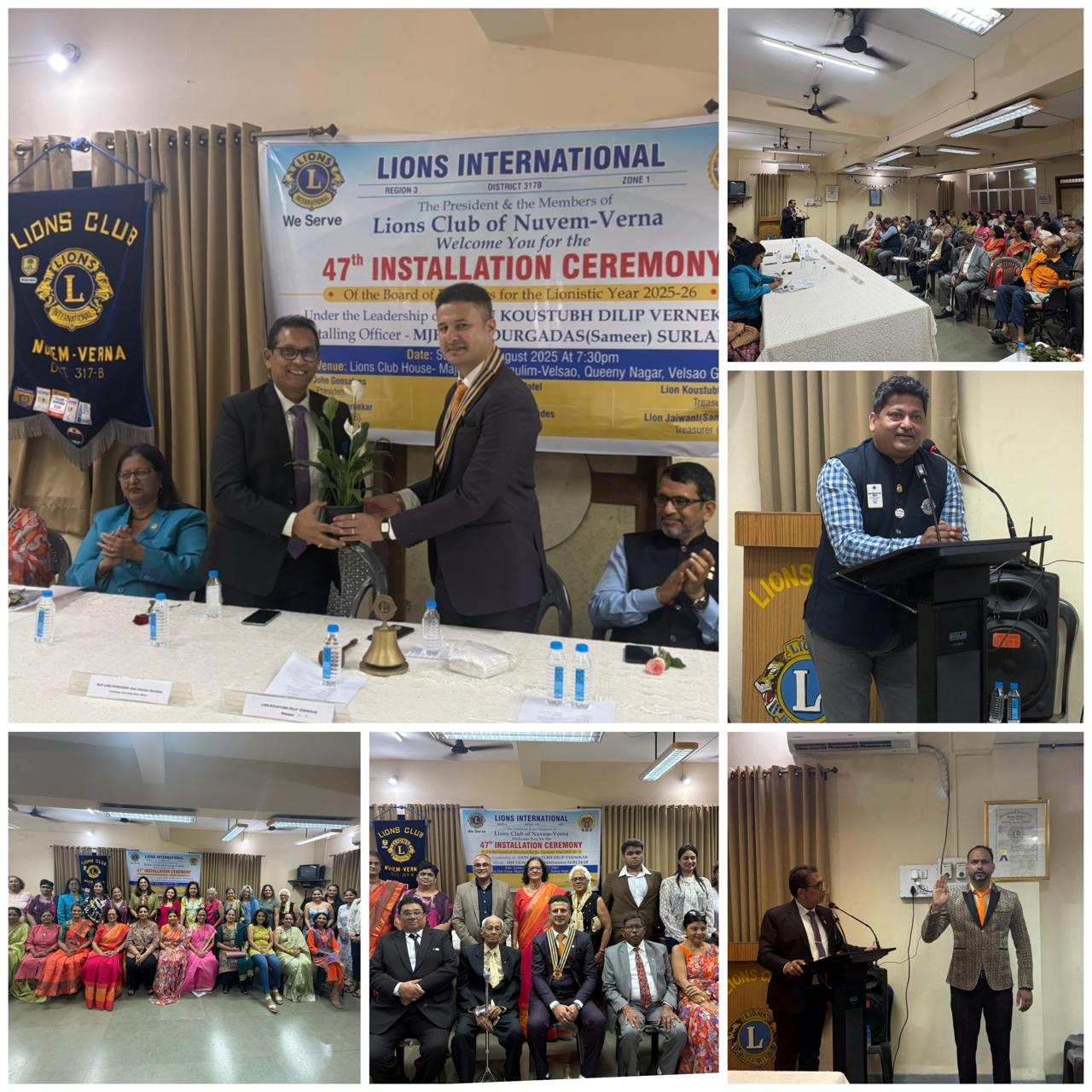 47th club BOD installation of Lion Club of NUVEM-VERNA