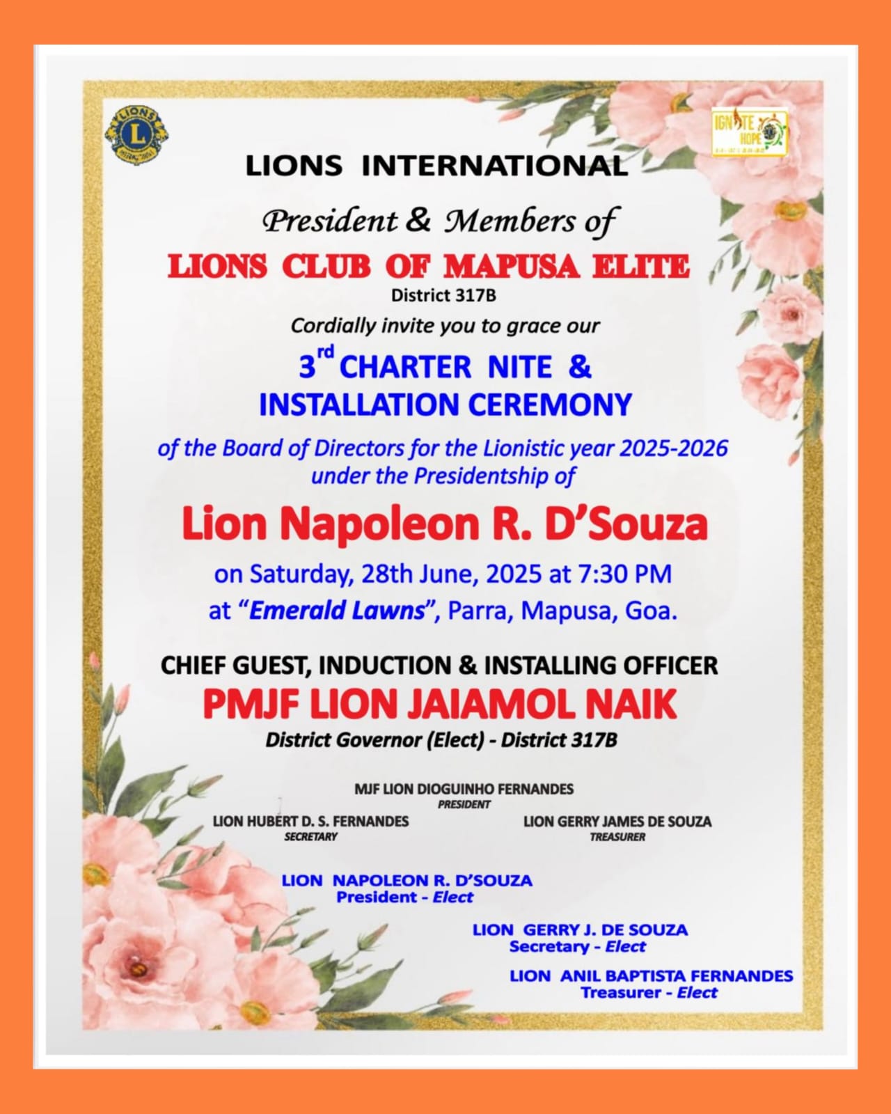 Attended CLub installation