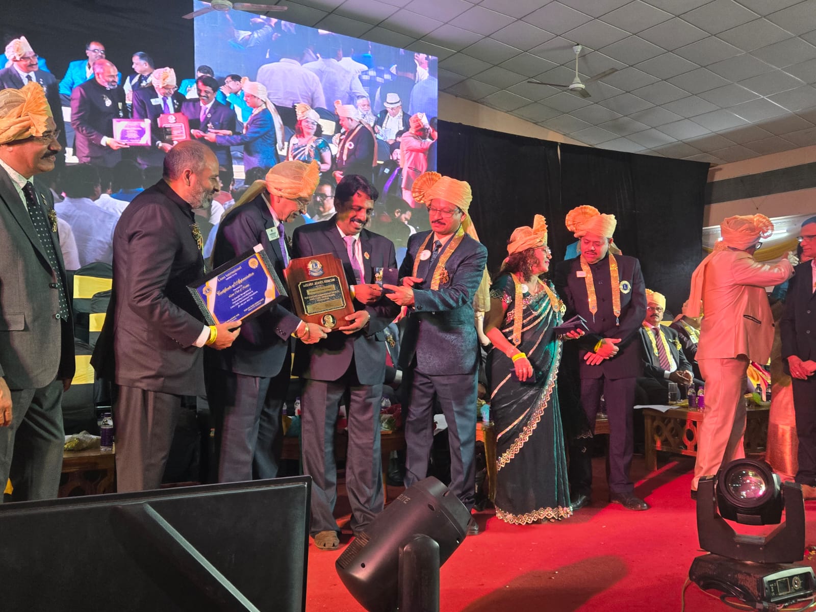 DISTRICT CABINET INSTALLATION ATTENDED