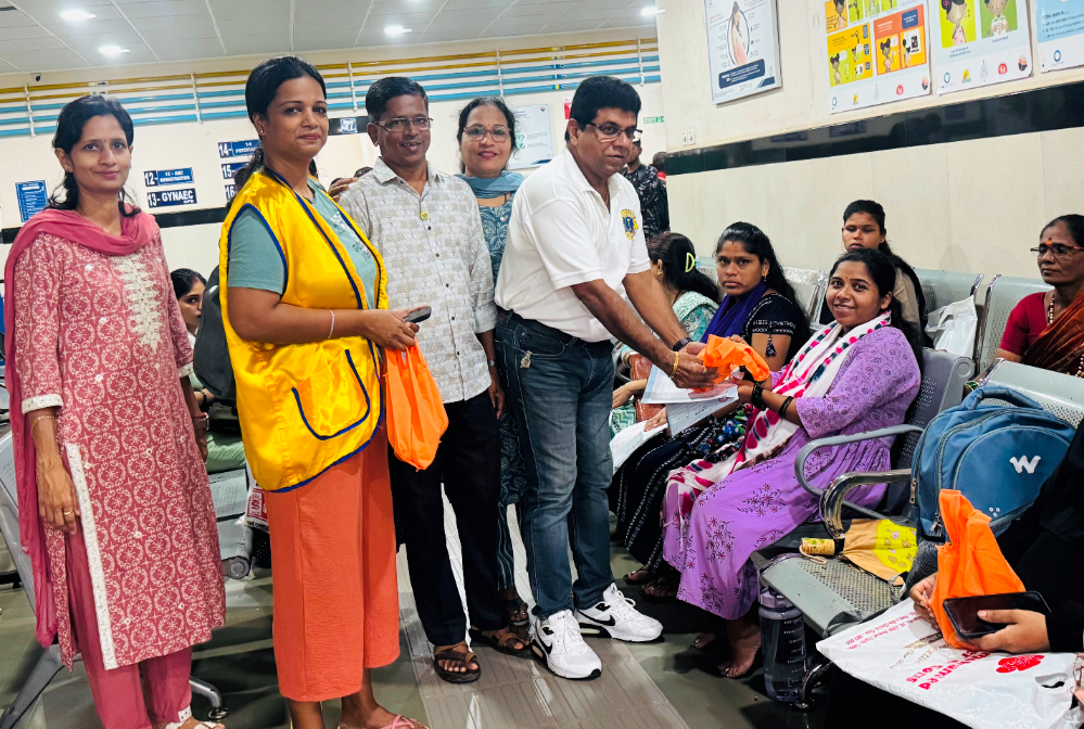 As the Zone chairperson attended the activity of Lions club of Vasco da Gama 