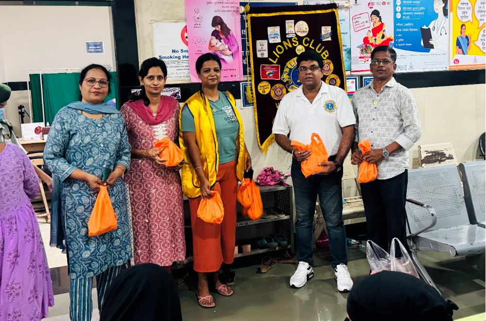 As the Zone chairperson attended the activity of Lions club of Vasco da Gama 