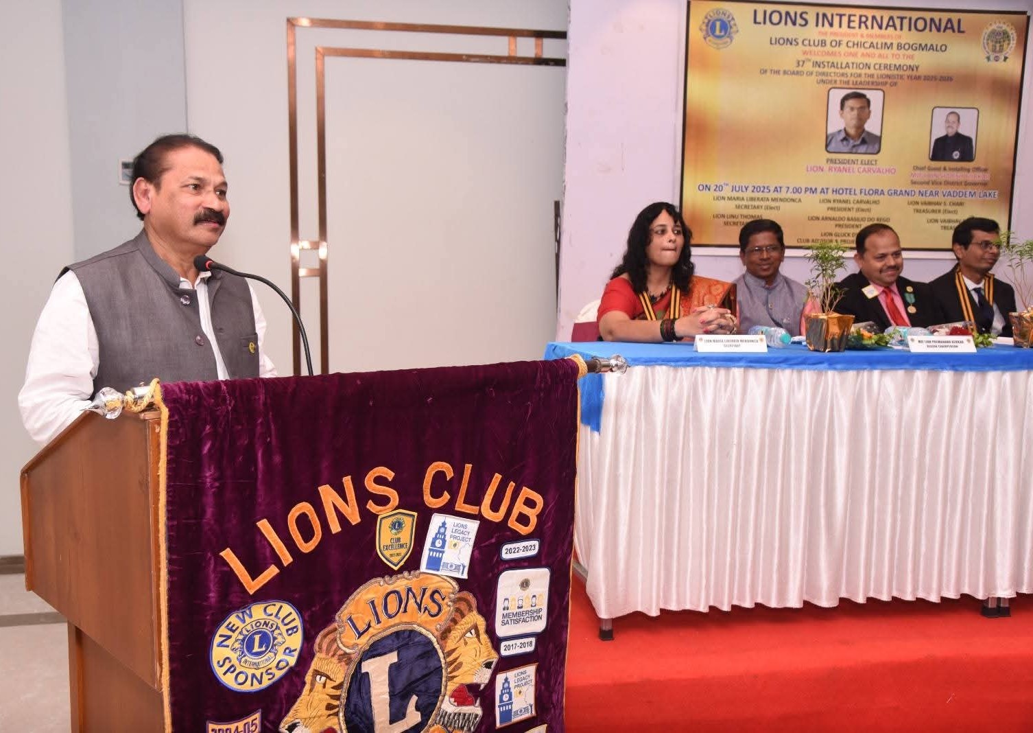 Visit To Club BOD Installations of Various Clubs In Our Disgtrict 317 B