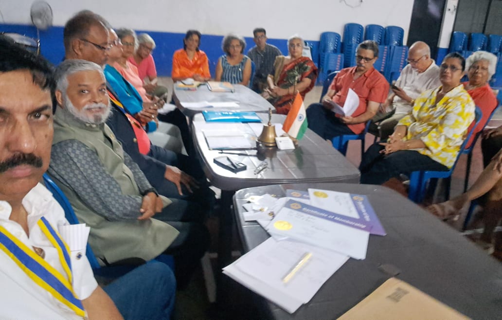 visit to lions club of Aldona of my region