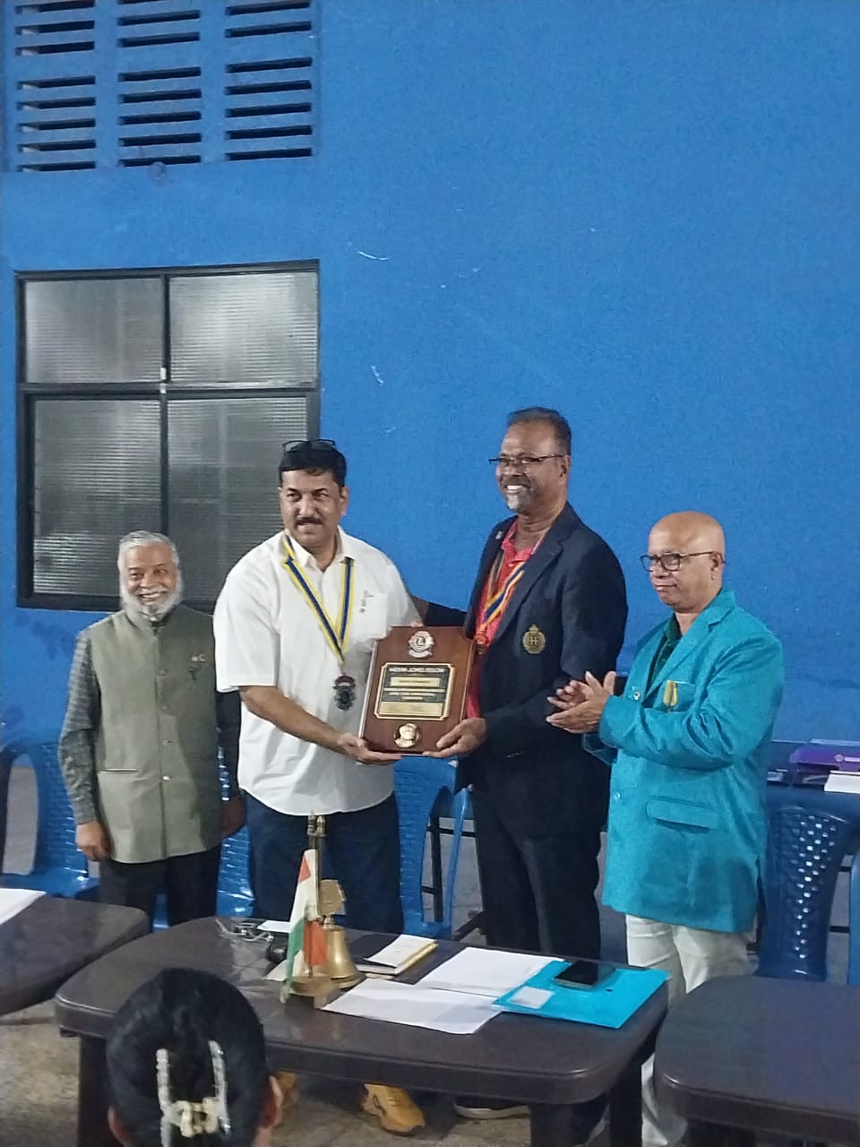 visit to lions club of Aldona of my region