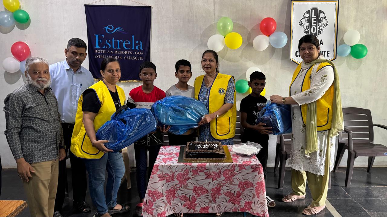 visit to Home club L C Calangute for a service activity