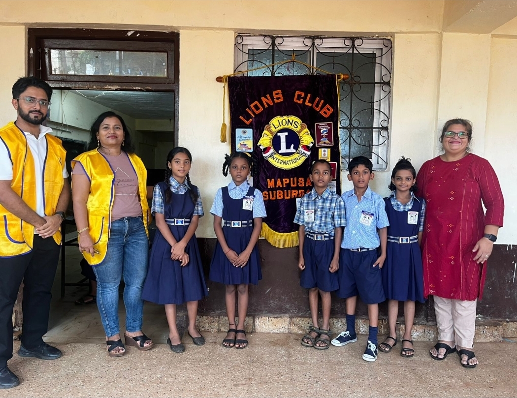 School uniforms to under privileged students Don Bosco Calangute 
