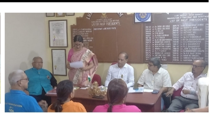 Invited DC for Vision, MJF Lion Merwyn Fernandes to address to the club members on 6 th August