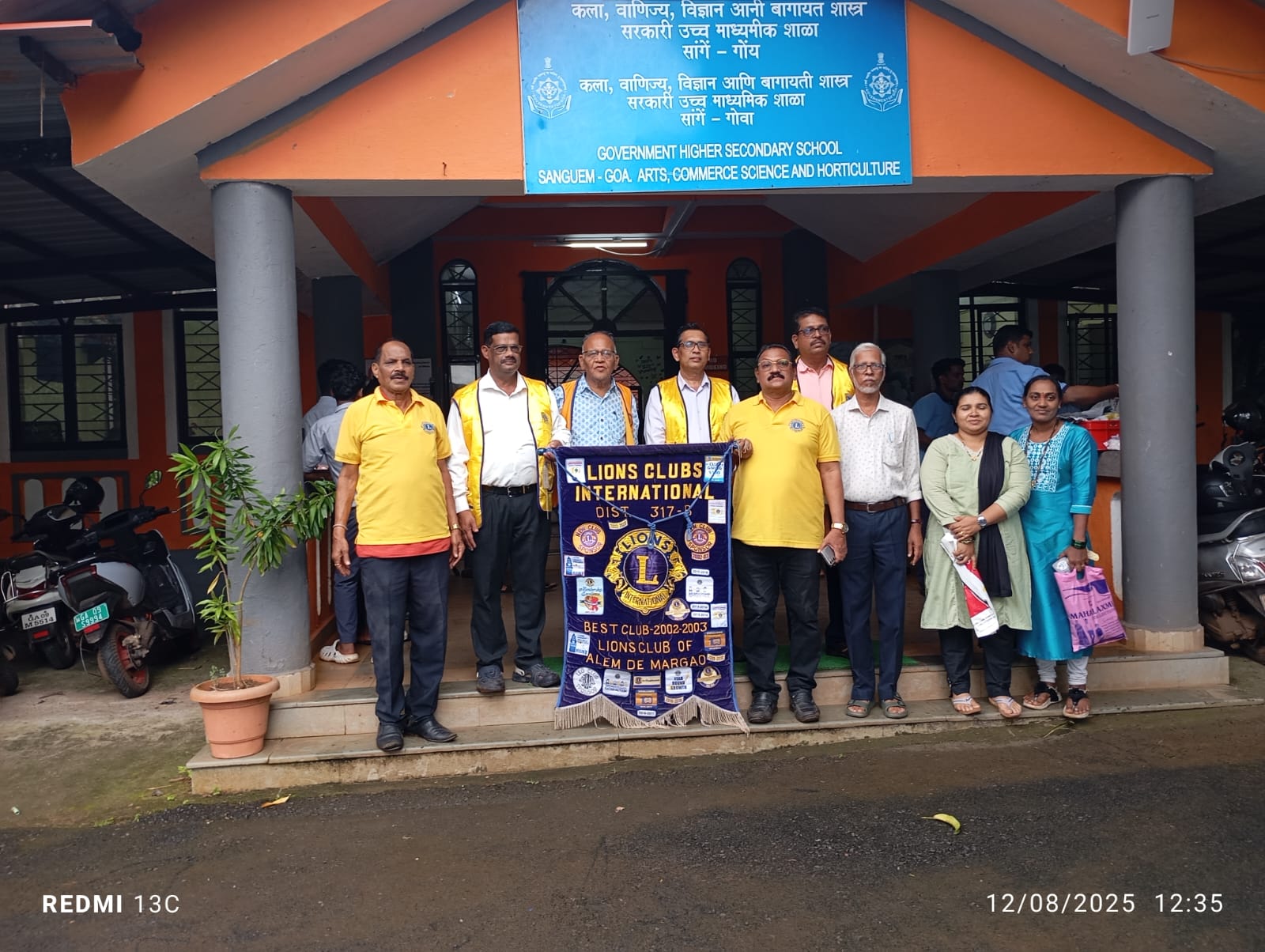 Tree Plantation at Govt Higher secondary school, Sanguem