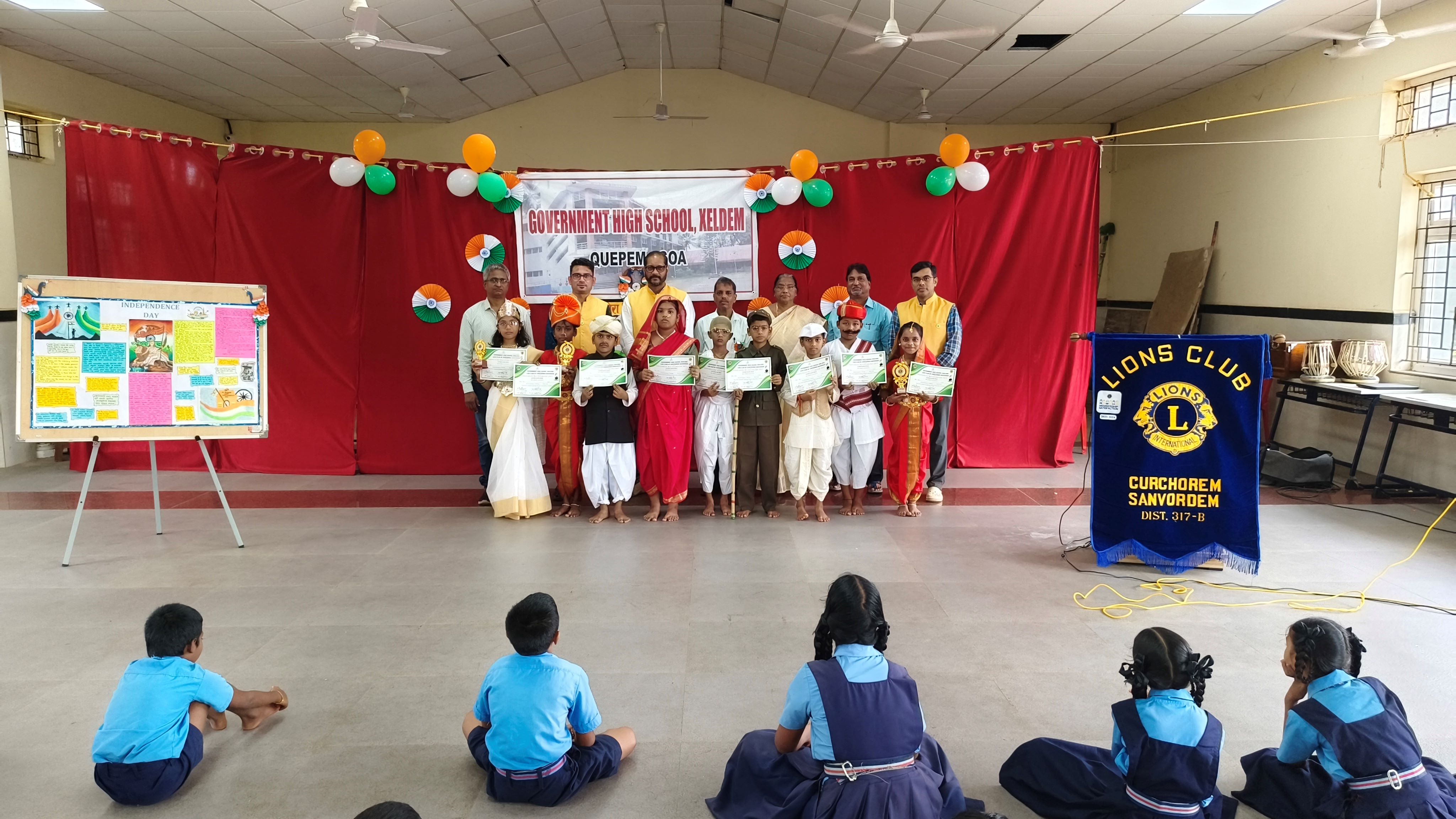 celebrated 79th Independence Day at Govt HS Xeldem Goa