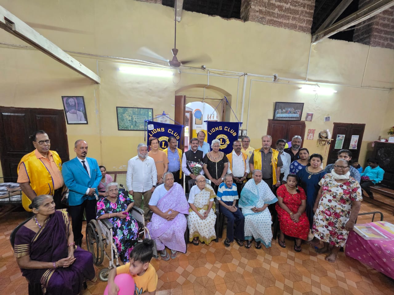 visit to lions club of Assagao  of my region on 15th August at 
