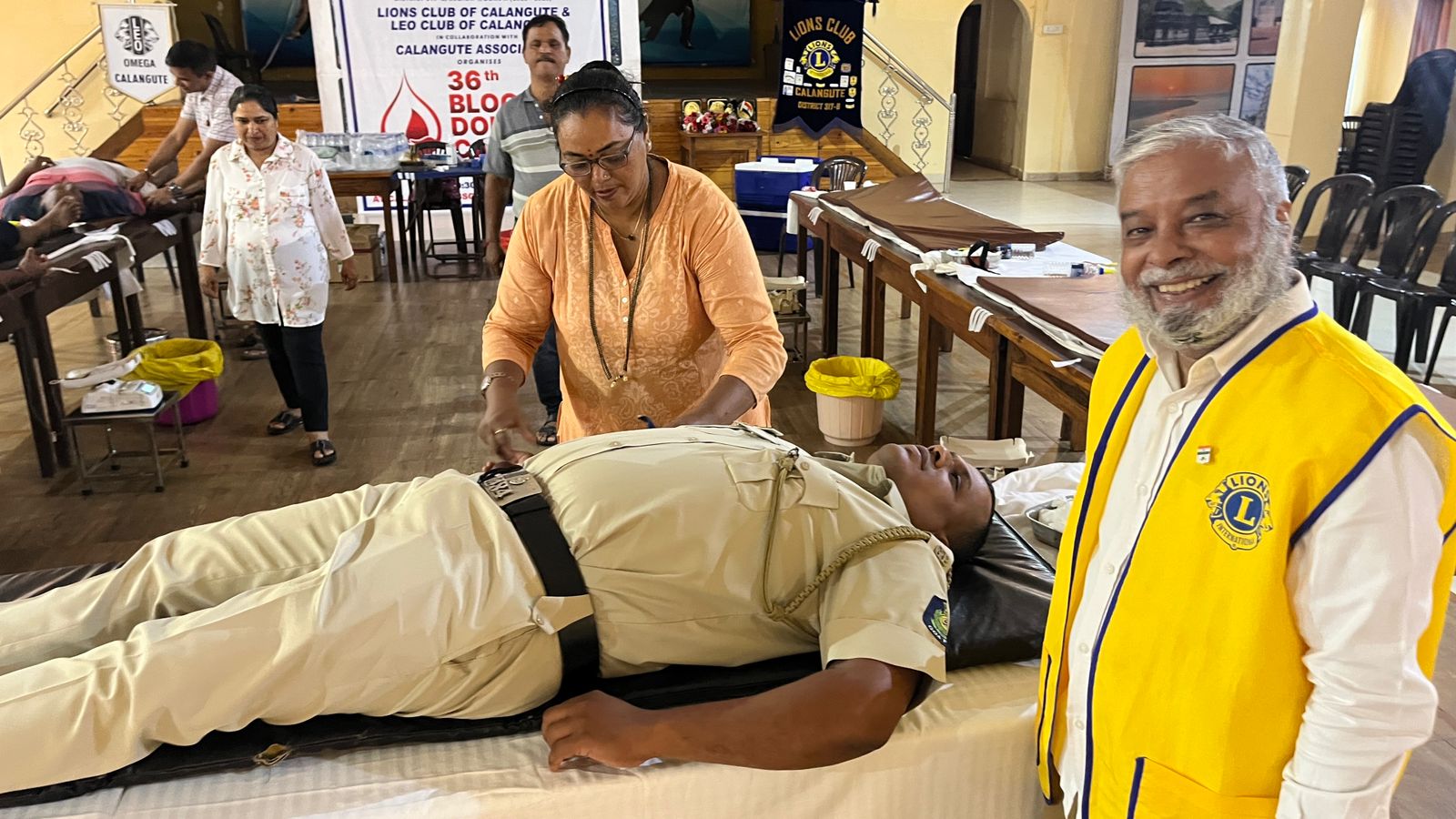 Visit to Lions Club of Calangute On 15th Aug 2025 and attended a BOD and general Body meeting