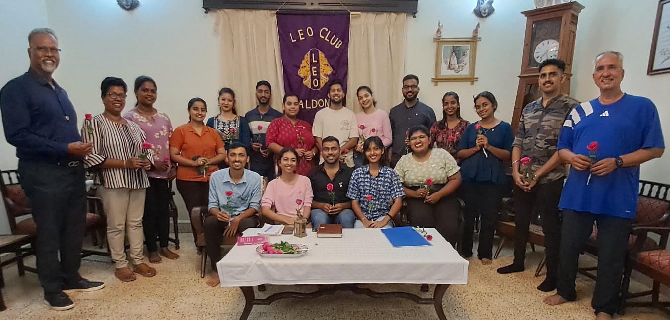 Installation and Induction By PMJF LION Merwyn of New Leo members by our Lions club 