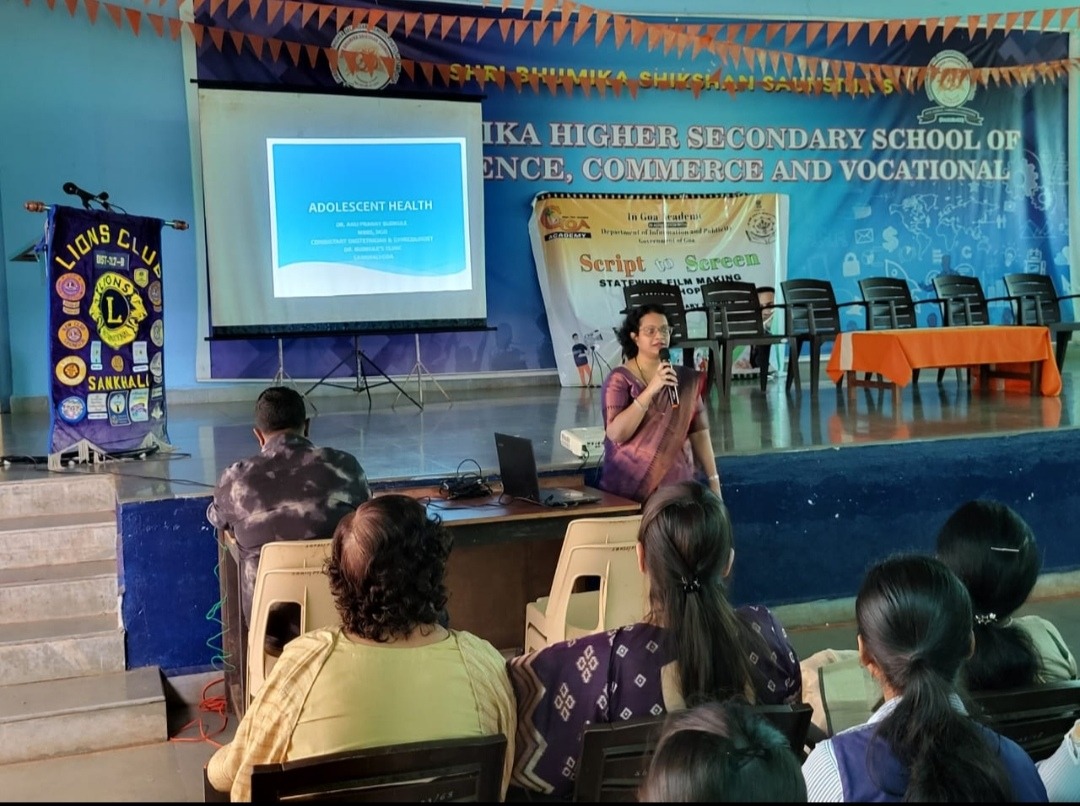 Adolescent health and Menstrual hygiene Talk 