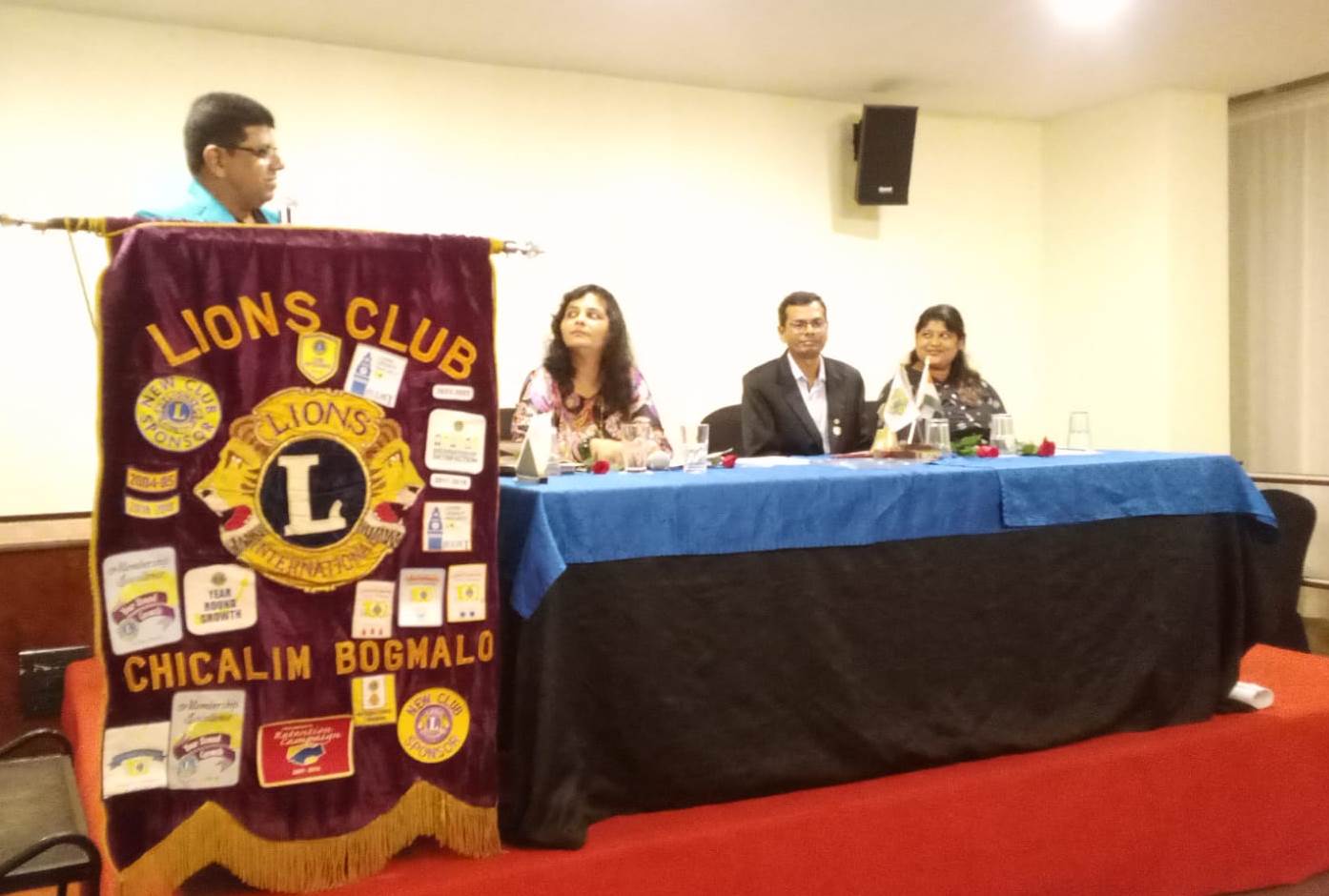 As a Zone Chairperson of zone I  Region II paid my  official visit to lions club of Chicalim Bogmalo 