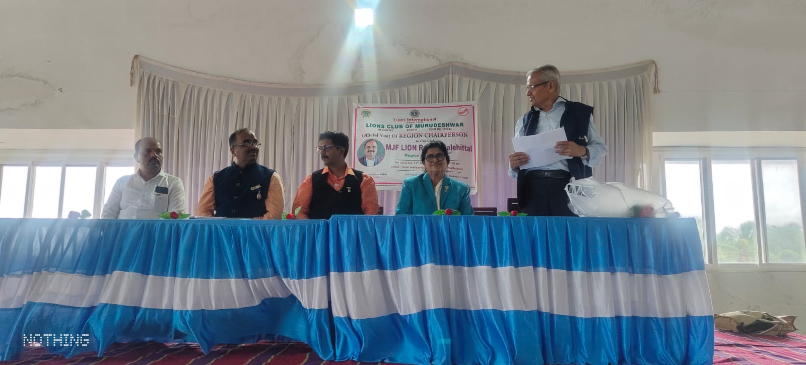 REGION CHAIRPERSON OFFICIALLY VISITED OUR CLUB.