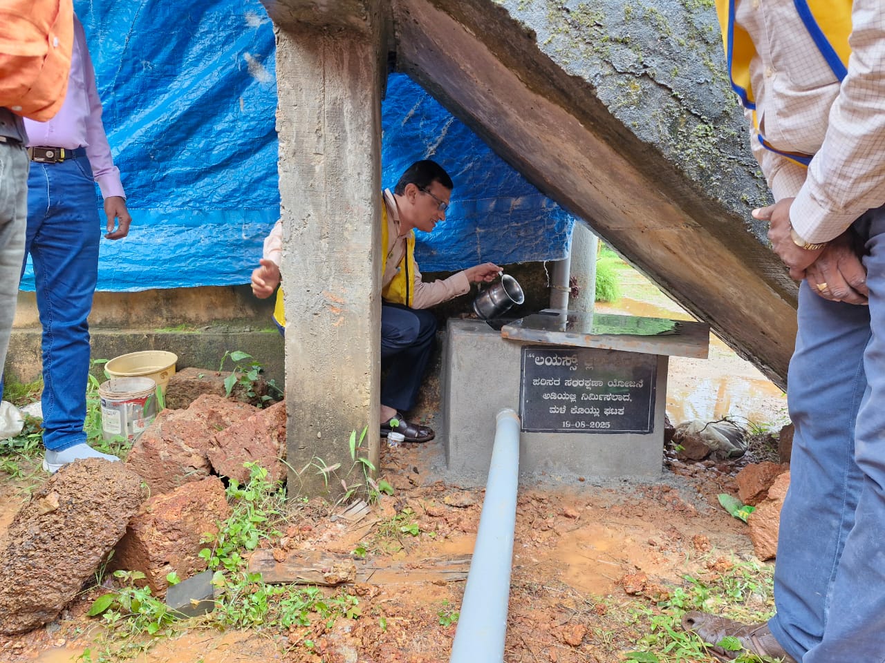 LIONS CLUB OF SIRSI RAIN WATER HARVESTING PROJECT AT MATTIGAR GOVT PRIMARY SCHOOL