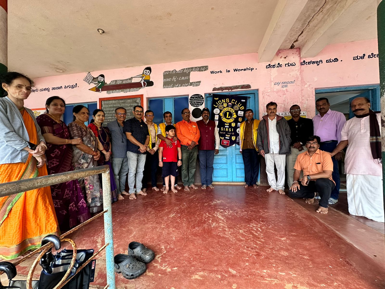 LIONS CLUB OF SIRSI RAIN WATER HARVESTING PROJECT AT MATTIGAR GOVT PRIMARY SCHOOL