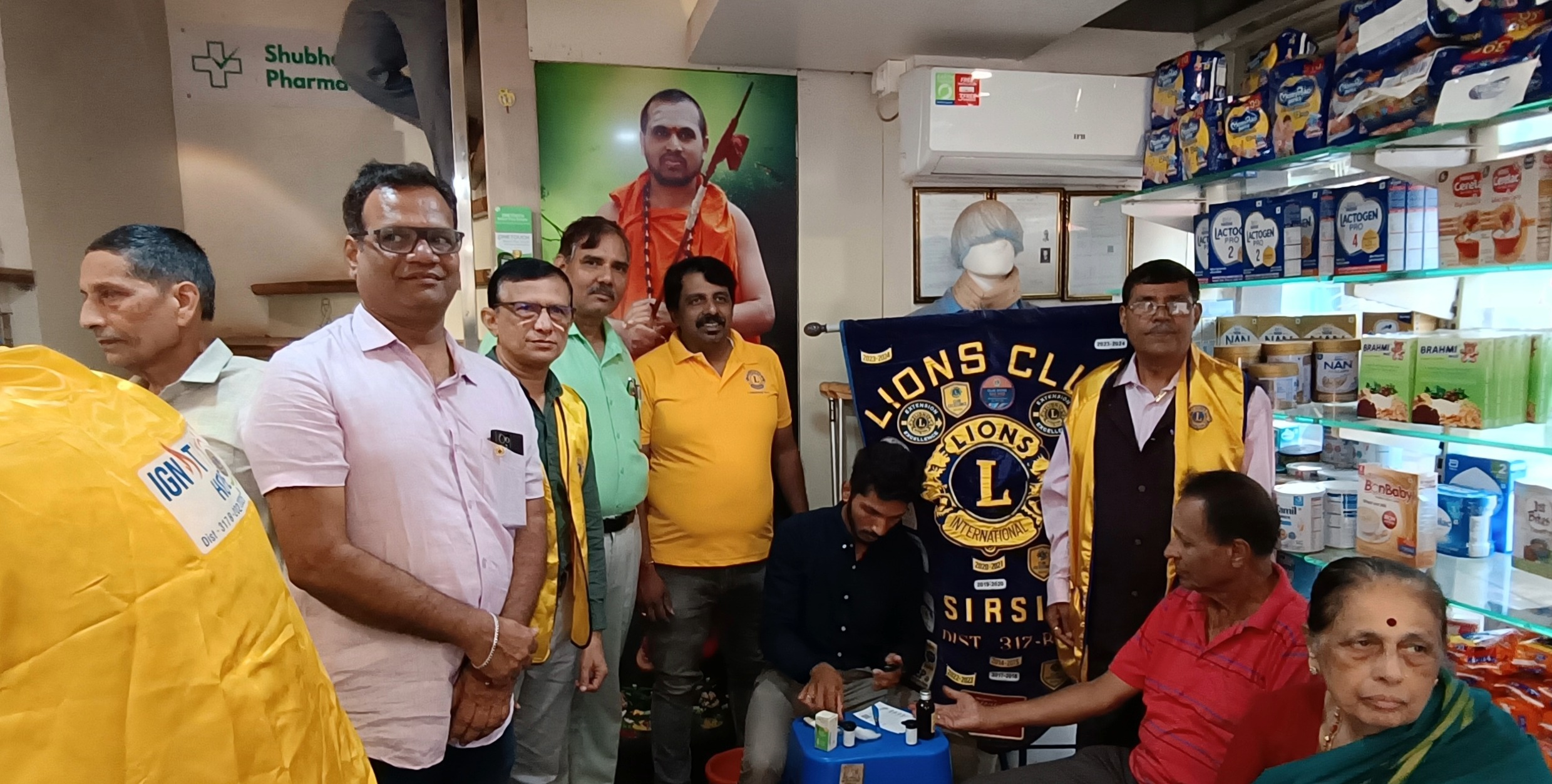 LIONS CLUB OF SIRSI MONTHLY FREE DIABETIC CHECK UP CAMP