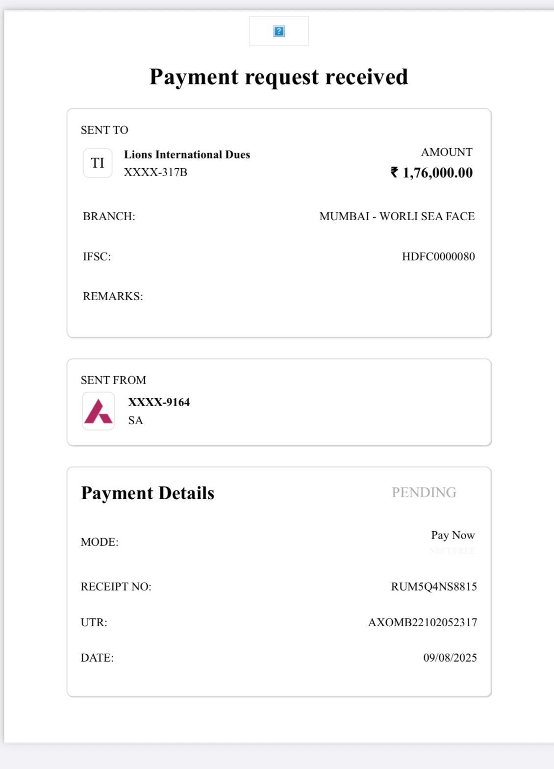 INTERNATIONAL DUES PAID