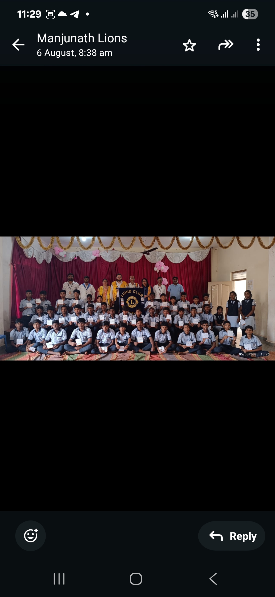 Screening of students at RK Kokati highschool