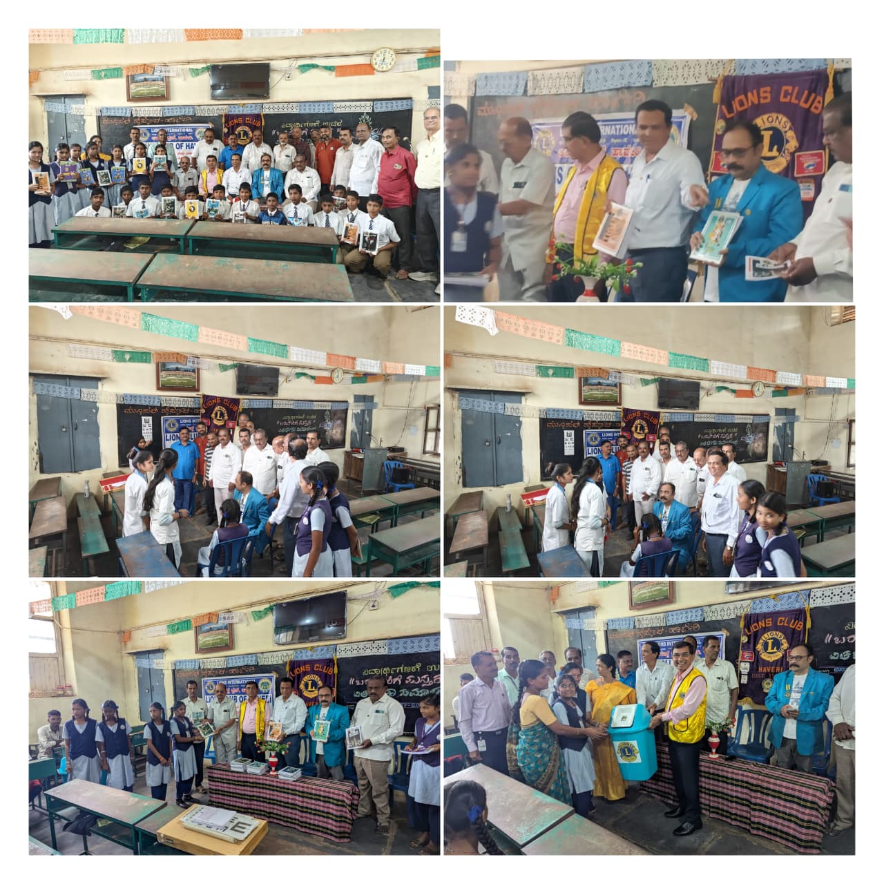 FREE EYE SCREENING FOR STUDENTS, DISTRIBUTION OF NOTEBOOKS AND DUSTBIN FOR SCHOOL.