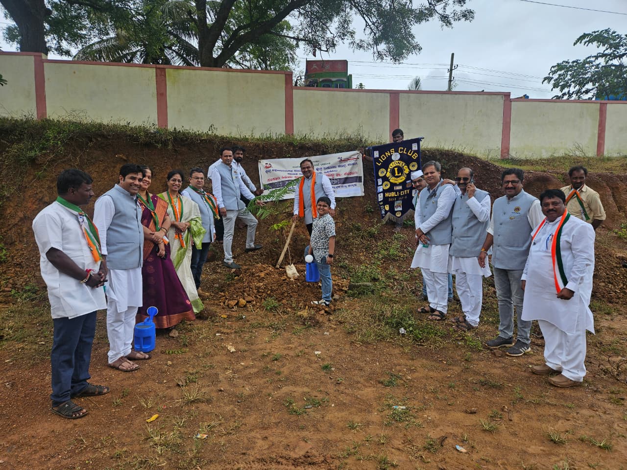 Tree Plantation Drive – Planting of 5 Sankeshwar saplings within the school premises