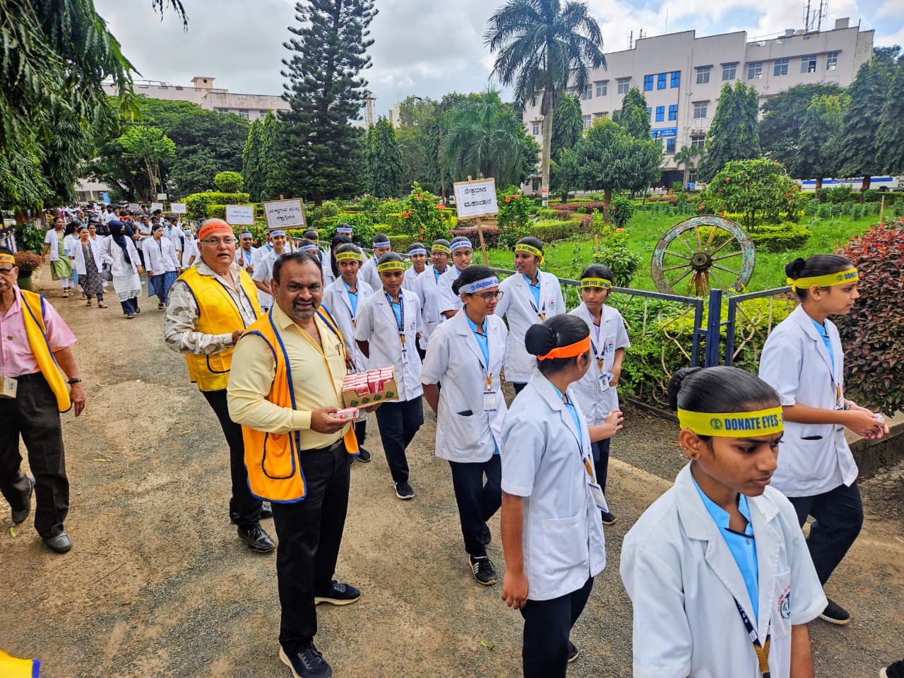 On the occasion of the 40th National Eye Donation Fortnight, a noble initiative “OPERATION PUNARJYOTHI – Walk for Sight” was organized on Monday, 25th August 2025, at 9:00 AM