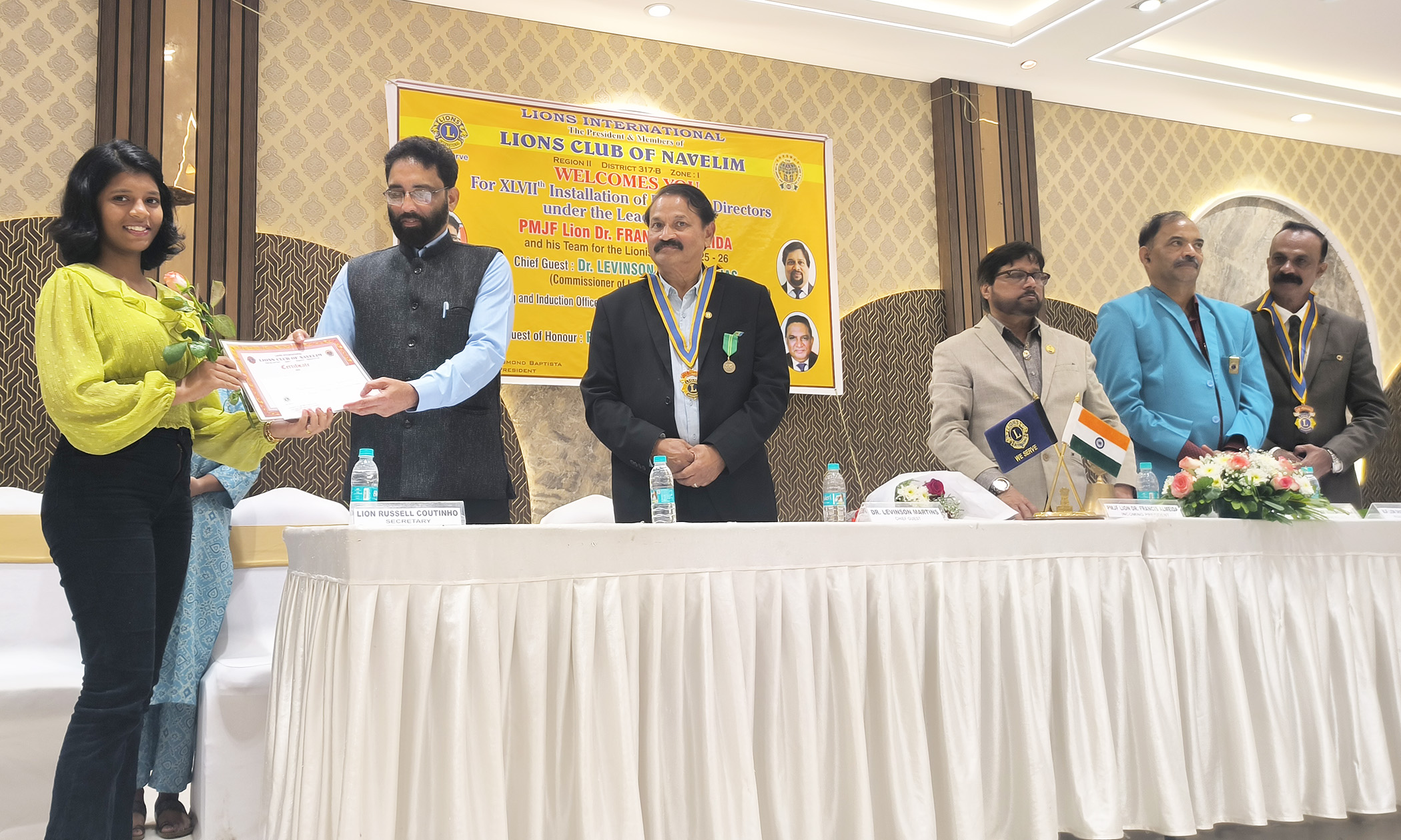 Felicitation of SSC & HSSC Students from Navelim Centre