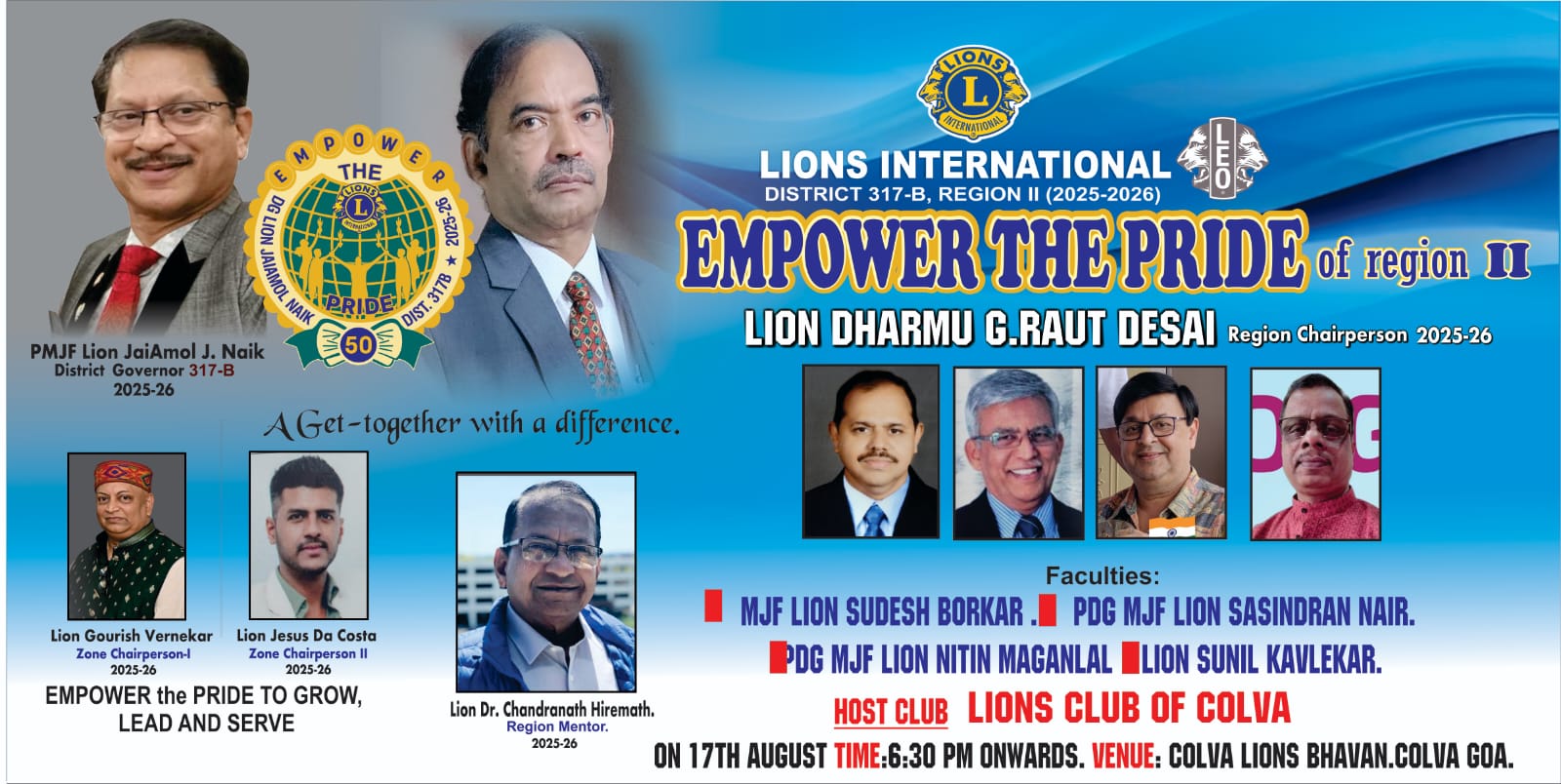 Attended and Participated REGION II GET- TOGETHER ’ Region II get- together with a difference’. was organized by RC Lion Dharmu Raut Dessai and hosted by LC Colva.