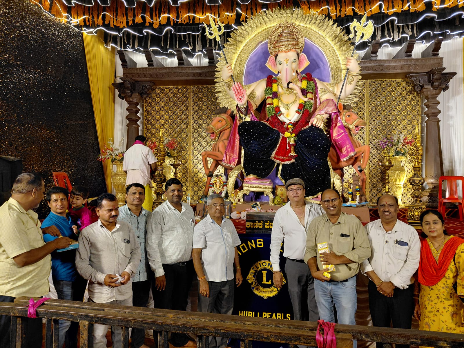 Performing Lord Ganesha Pooja