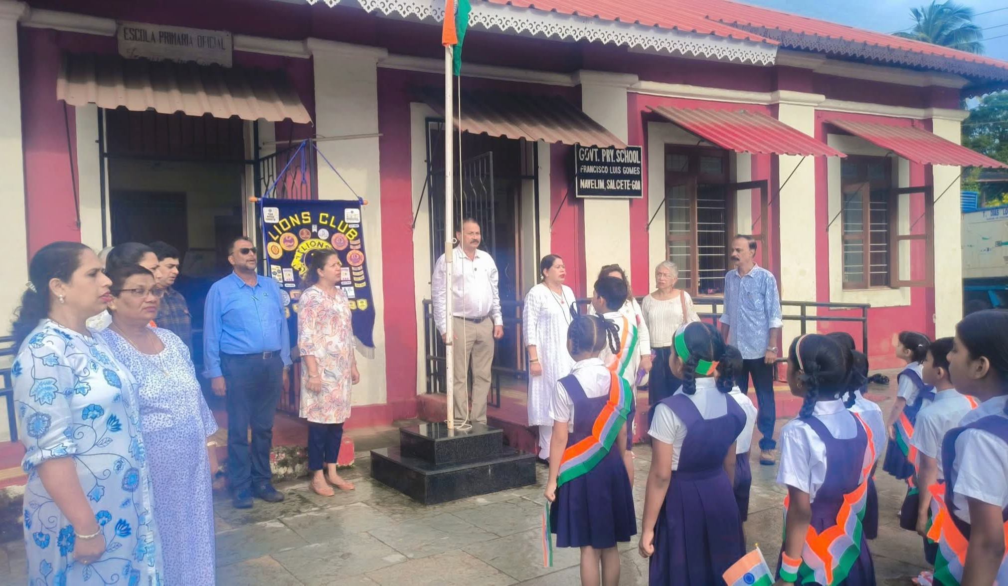 79th Independence Day Was Celebrated at Government Primary School at Navelim