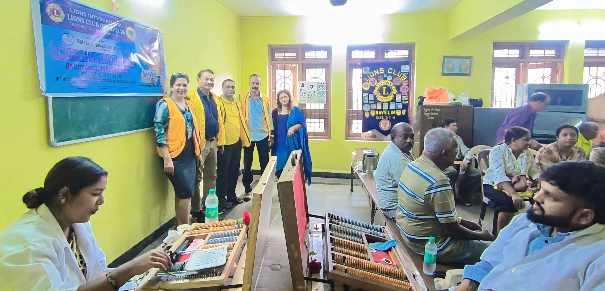 Free Eye Check Up Camp with Global Cause Vision for 205 Beneficiaries at Navelim